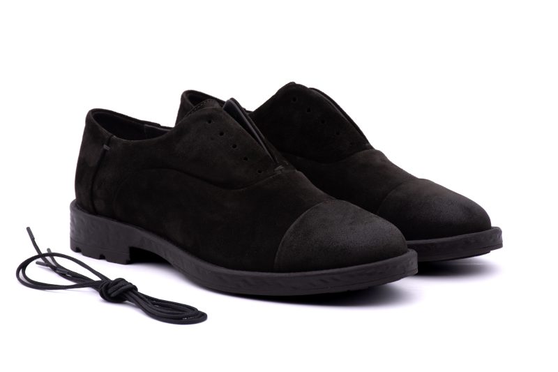 Francesina Slip-on in pelle Scamosciata