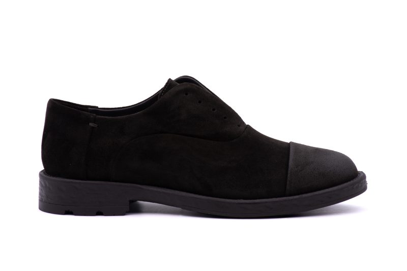 Francesina Slip-on in pelle Scamosciata