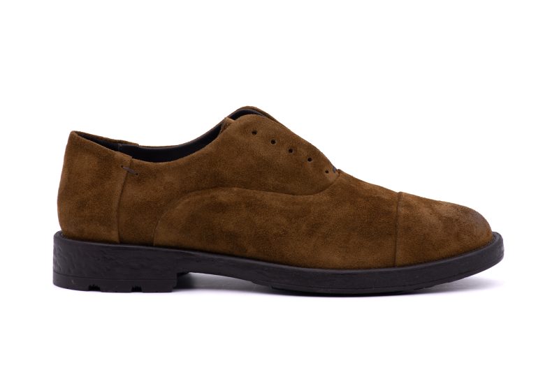 Francesina Slip-on in pelle Scamosciata