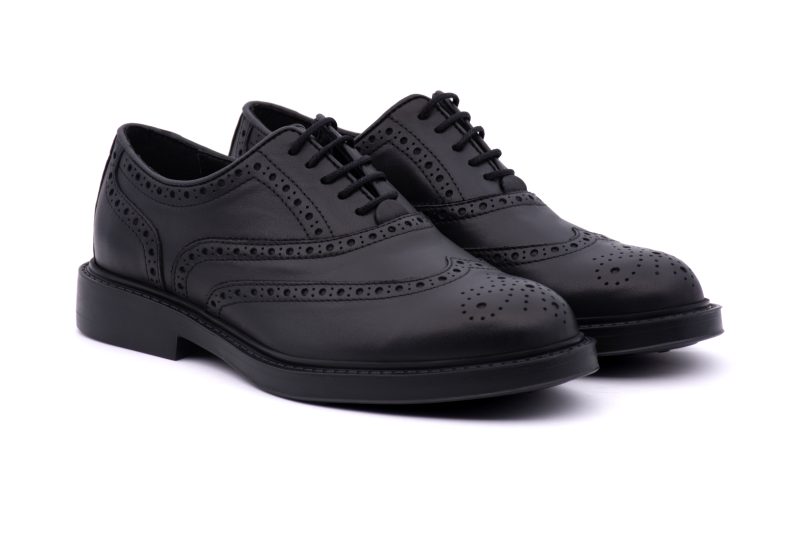 Derby Full Brogue in pelle liscia