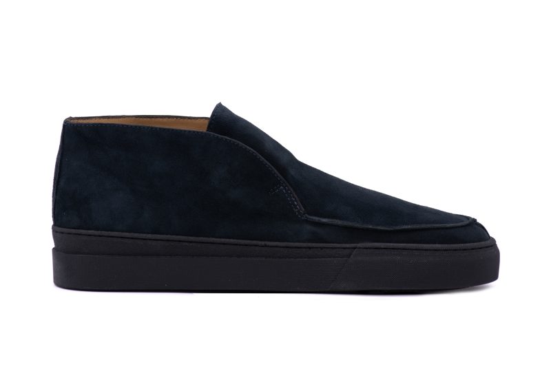 Polacchino slip on in pelle scamosciata