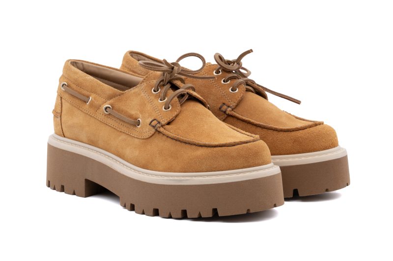 Barca in pelle scamosciata Platform