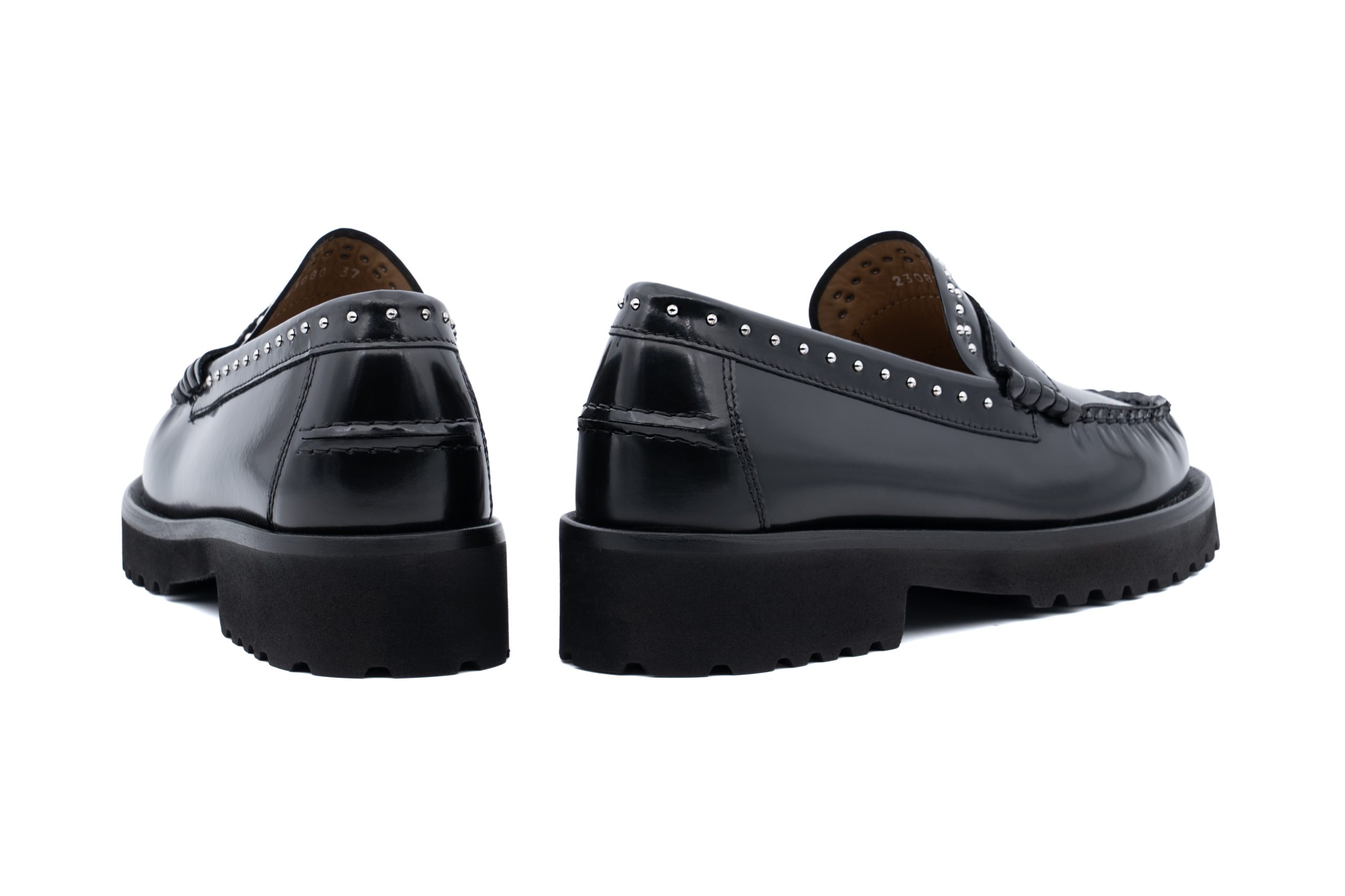 Mocassino con borchie luxor