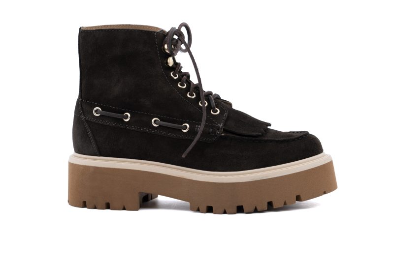 Stivale in pelle Platform