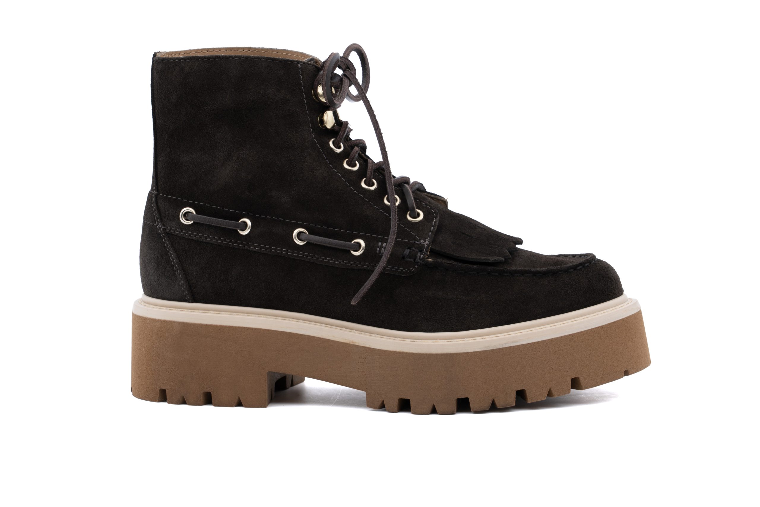 Stivale in pelle Platform