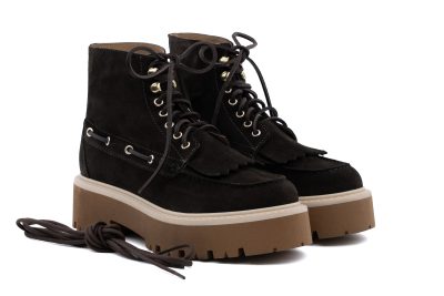 Stivale in pelle Platform