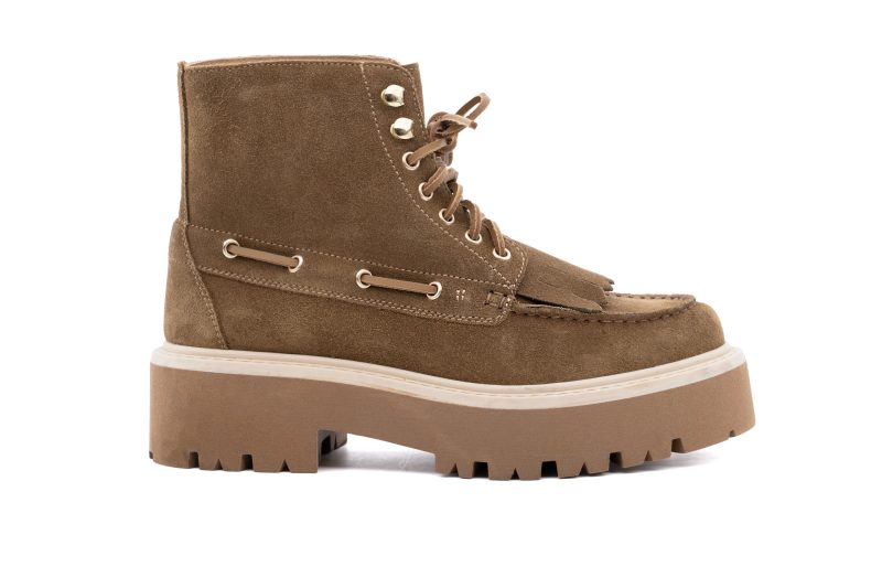 Stivale in pelle Platform