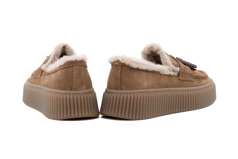 Mocassino Scamosciato e Shearling