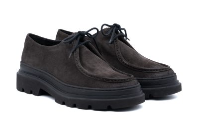 Mocassino Stringato Scamosciata