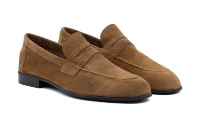 Mocassino in pelle scamosciata