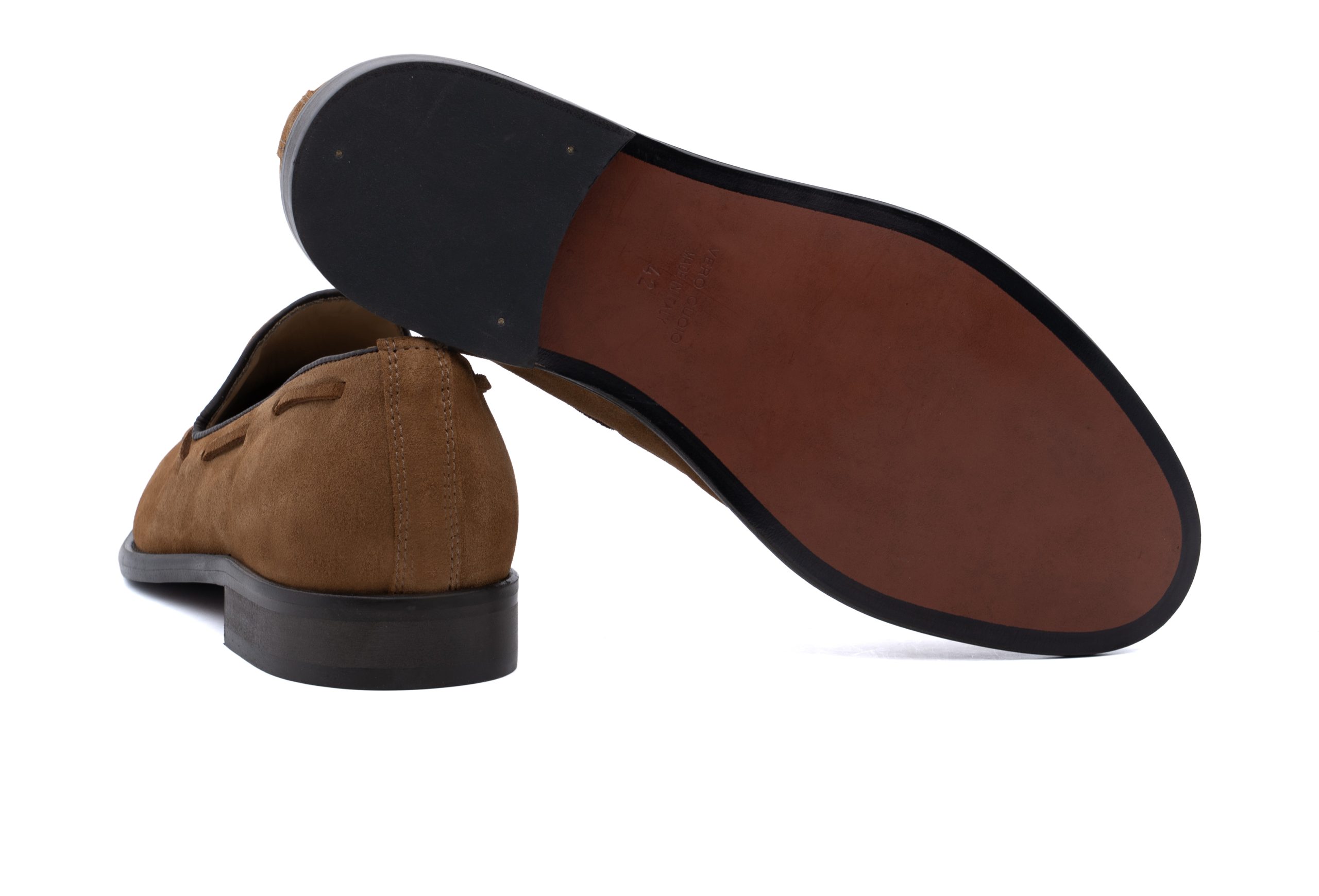 Mocassino con nappine in suede