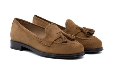 Mocassino in pelle scamosciata