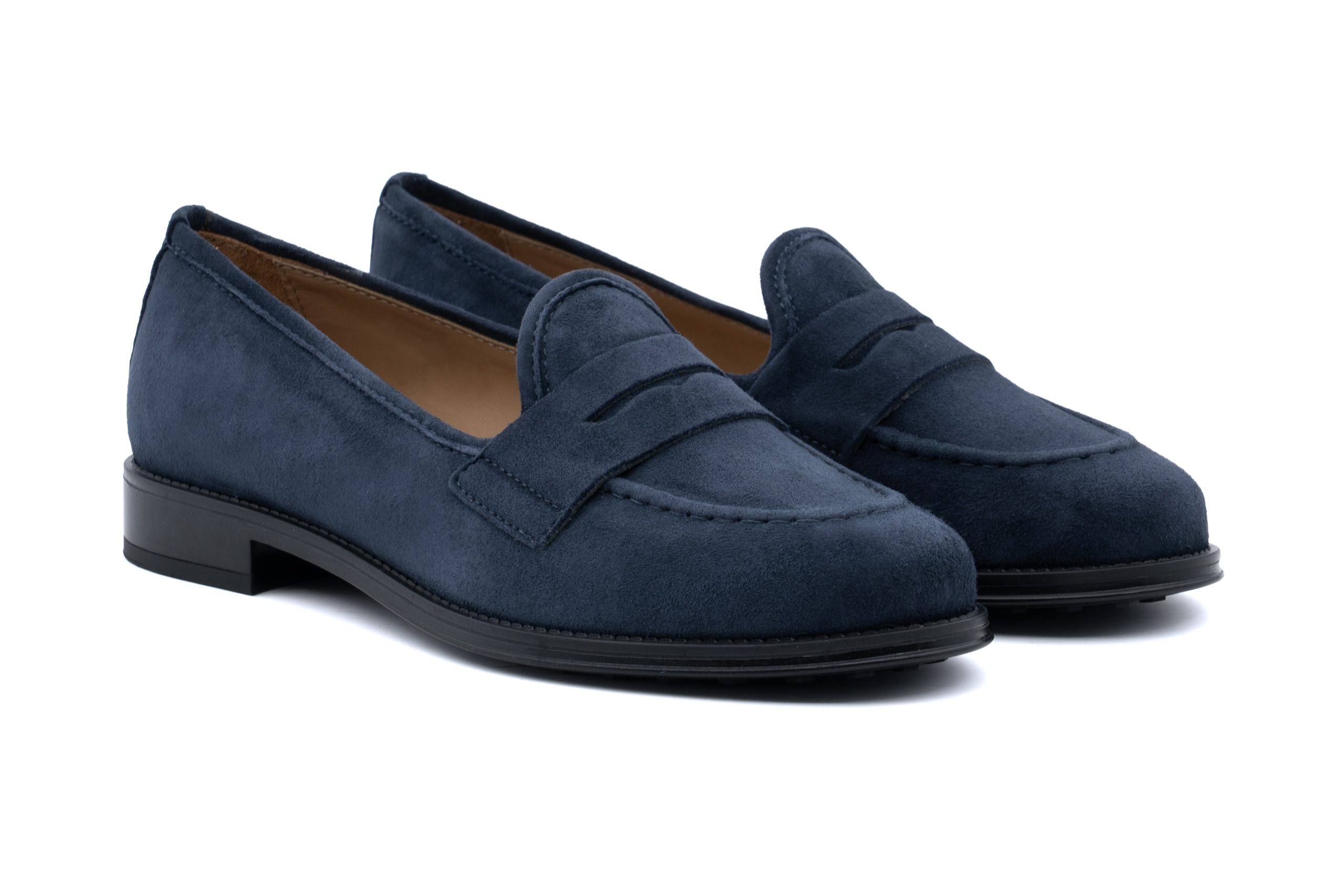 Mocassino in pelle suede