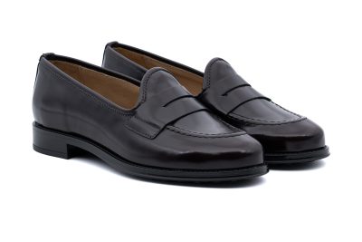 Mocassino in pelle spazzolata