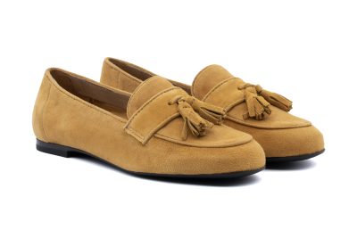 Mocassino con nappine in Suede