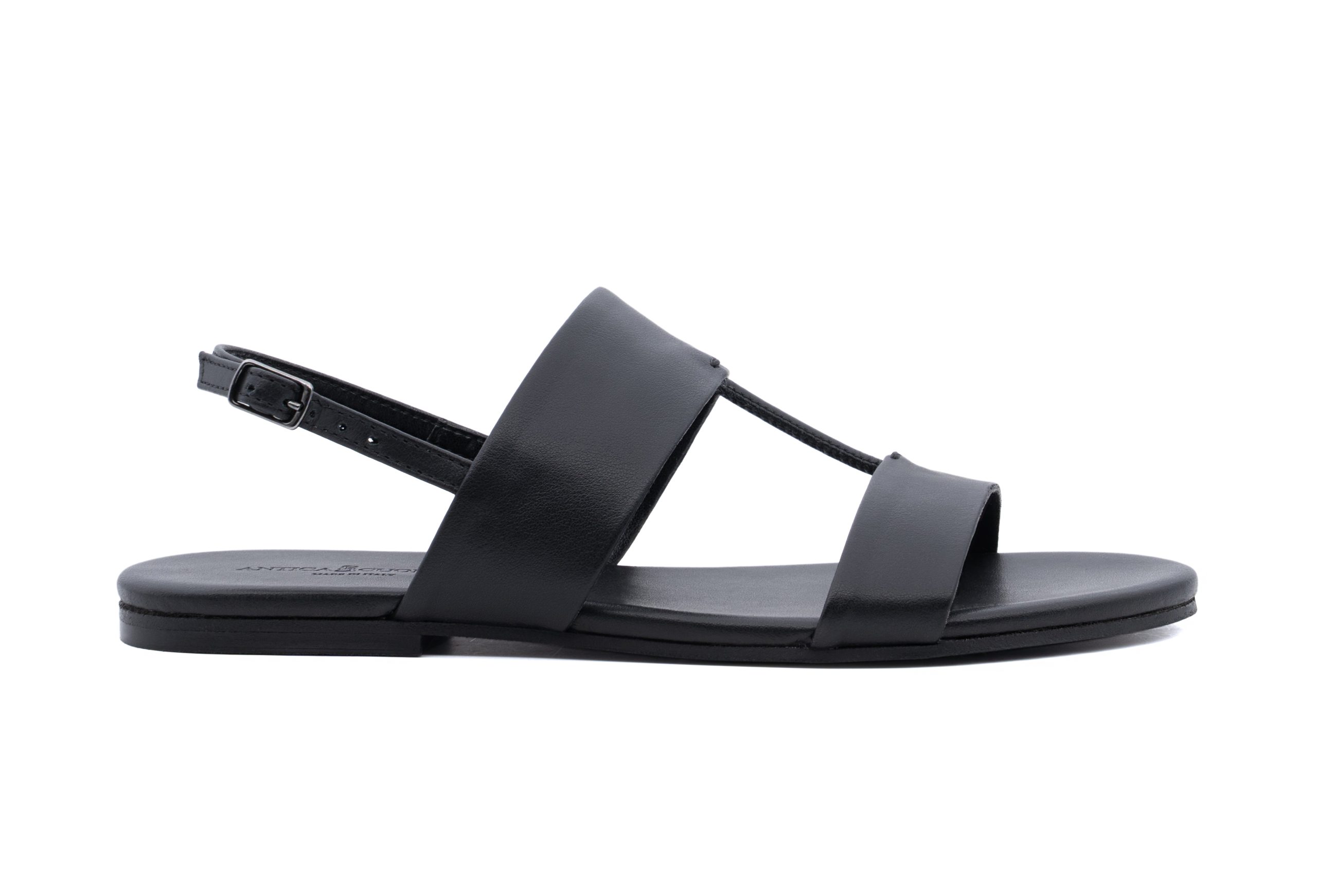 Sandali in pelle nappata