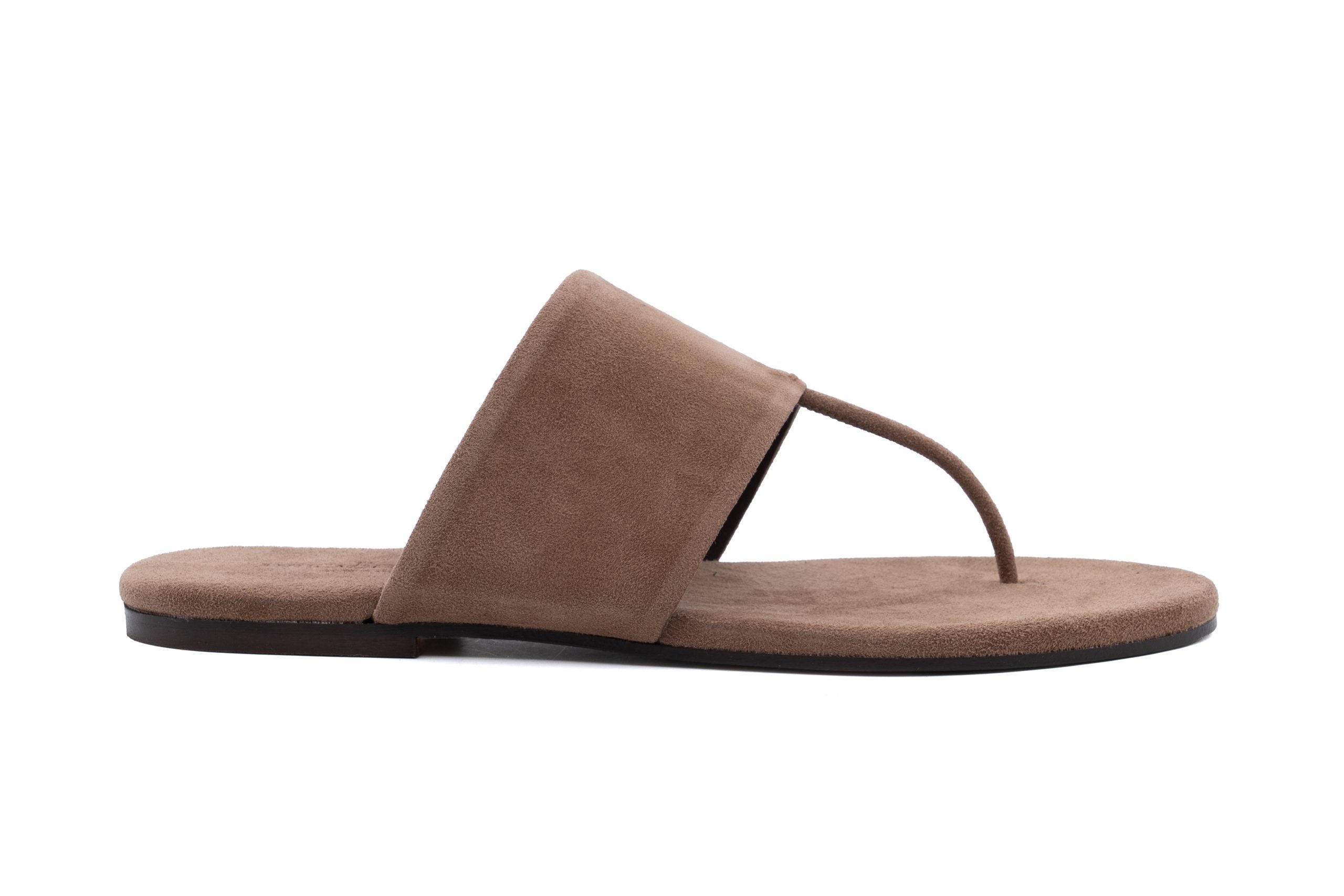Sandali slides in suede
