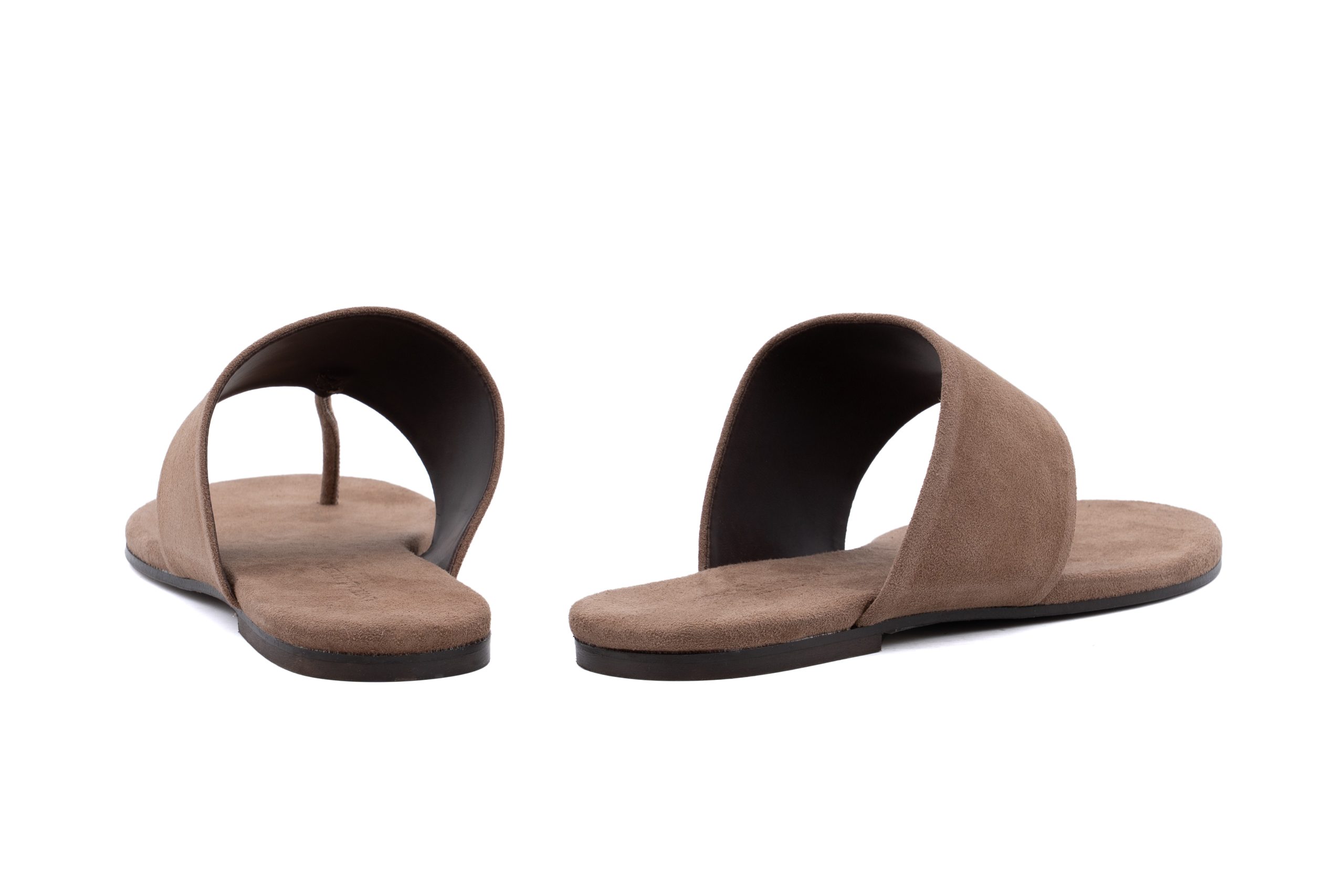 Sandali slides in suede