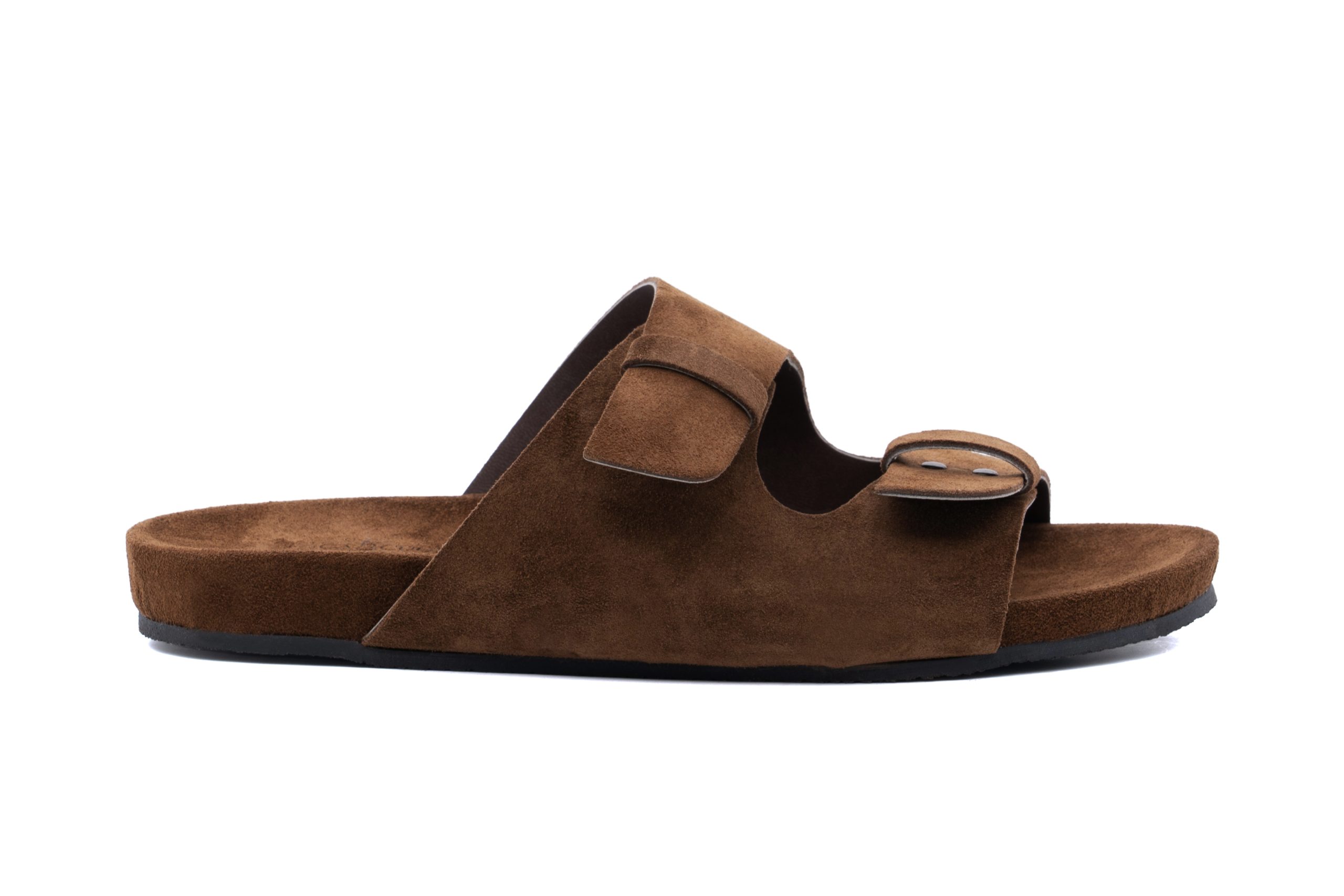 Sandali doppia fibbia in suede