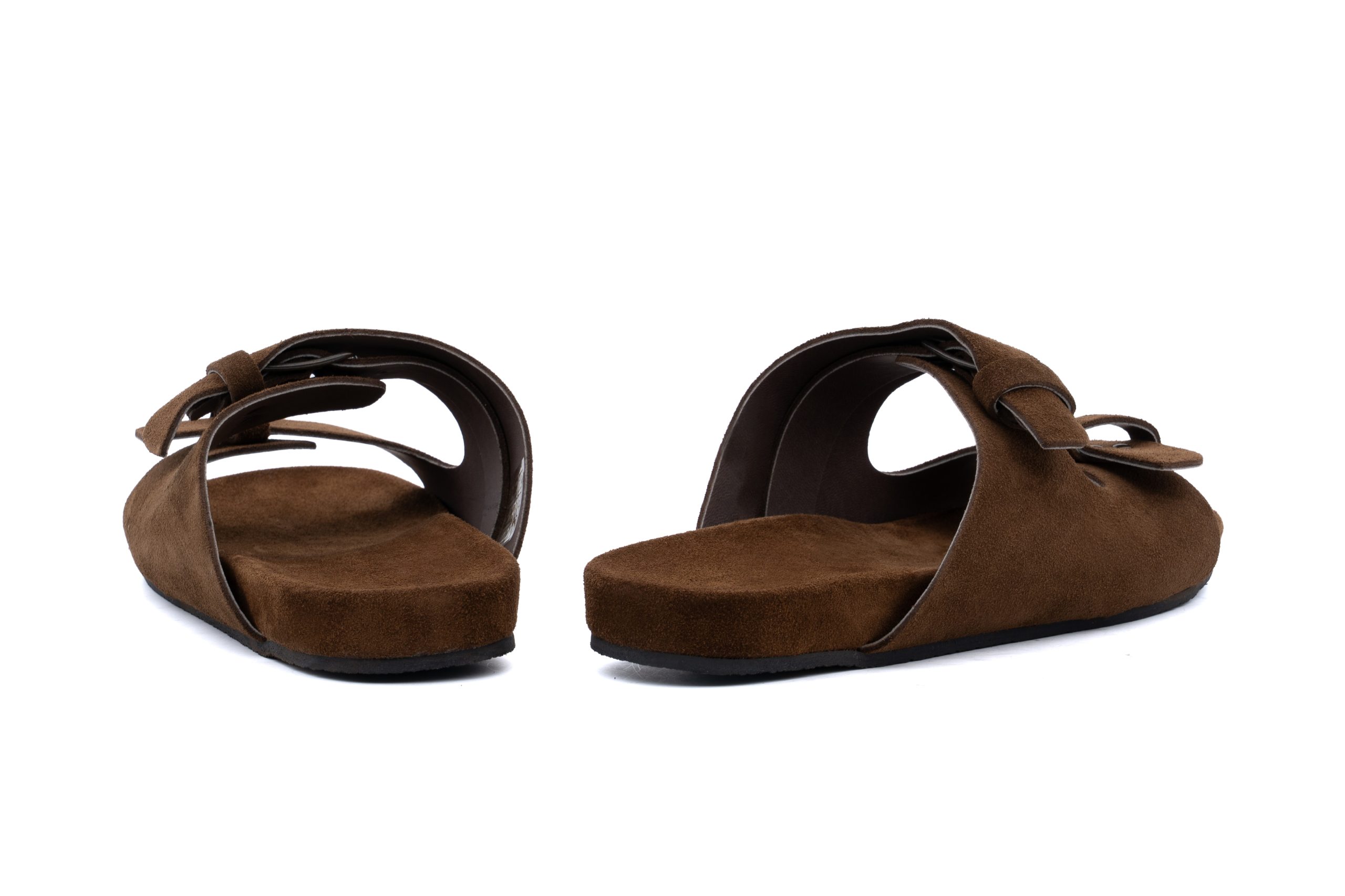 Sandali doppia fibbia in suede