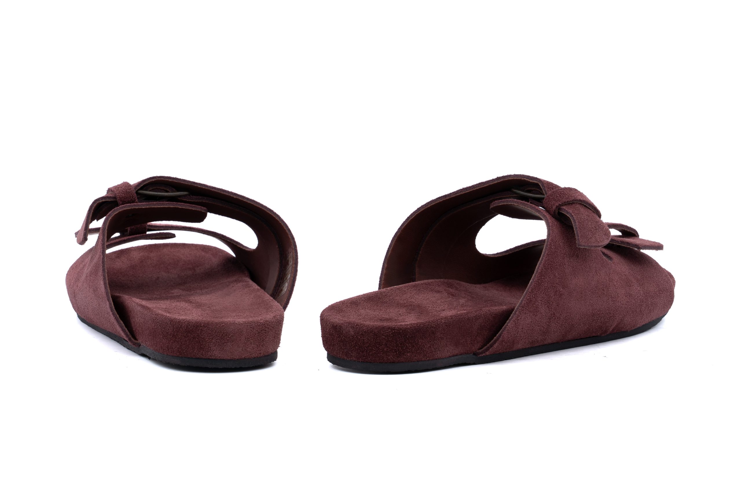 Sandali doppia fibbia in suede