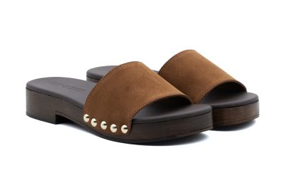 Sandali in pelle suede