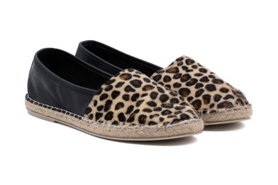 Espadrillas in pelle e cavallino