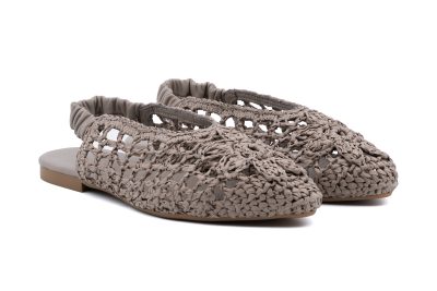 Ballerina sling back in rafia