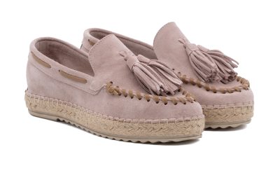 Espadrillas in pelle scamosciata