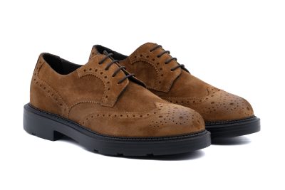 Derby Brogue in Pelle Scamosciata
