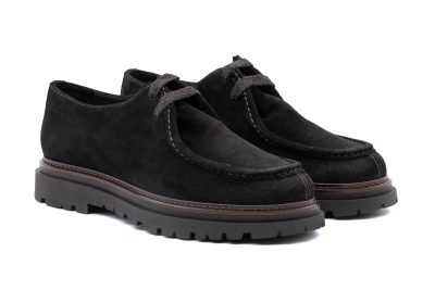 Derby Moc Toe in Pelle Scamosciata