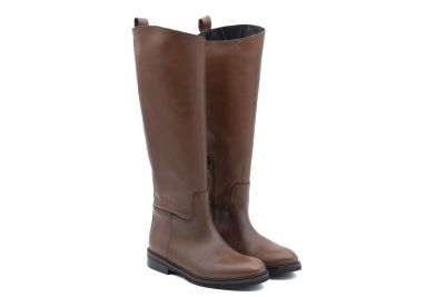 Stivale Basso Cavallerizza in Pelle Cognac